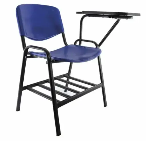 SILLA PUPITRE AZUL
